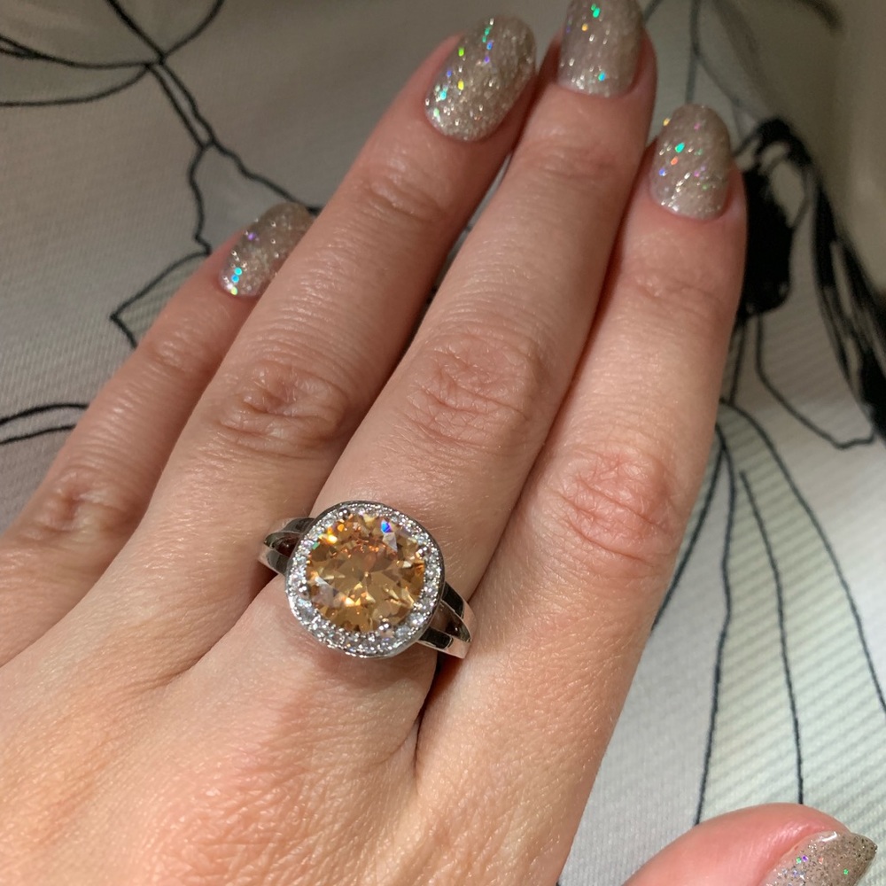 Smoky Quartz Sterling Silver Ring - Picture 4 of 6